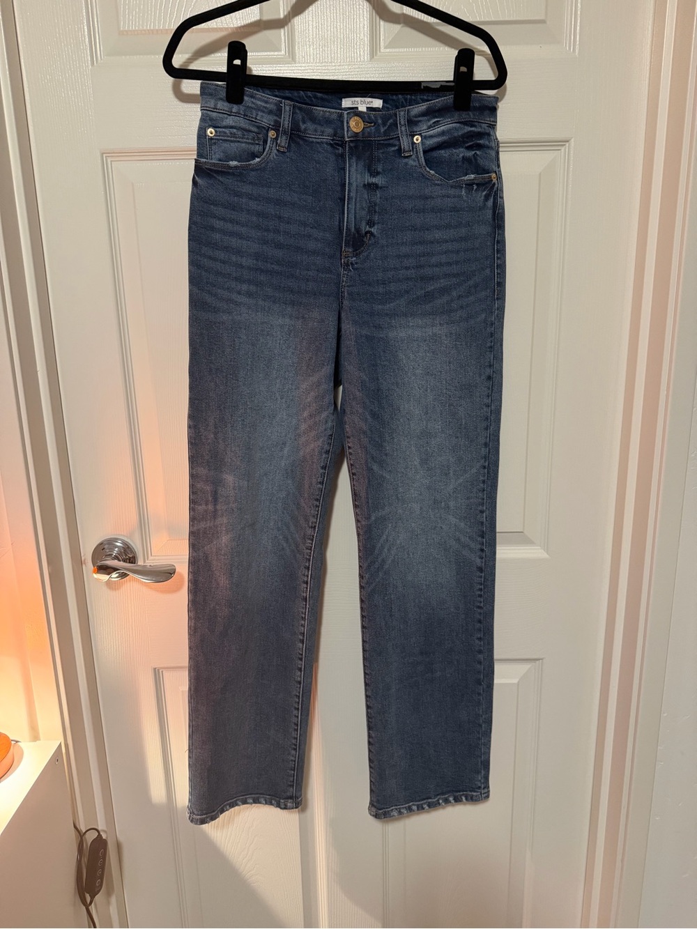 Vintage Blue High-Rise Straight Jeans